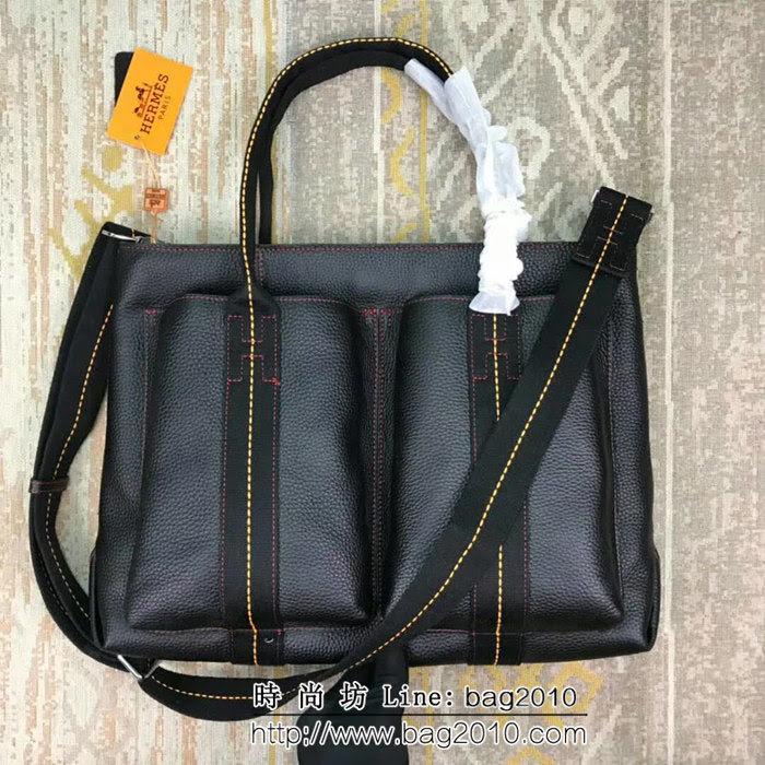 HERMES愛馬仕 最新款 時尚休閒 男士手提斜挎包 8832-1 車篷包 JD1264